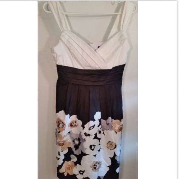 blue sage Dresses & Skirts - Blu Sage Black white Floral Pleated Sun Dress 4